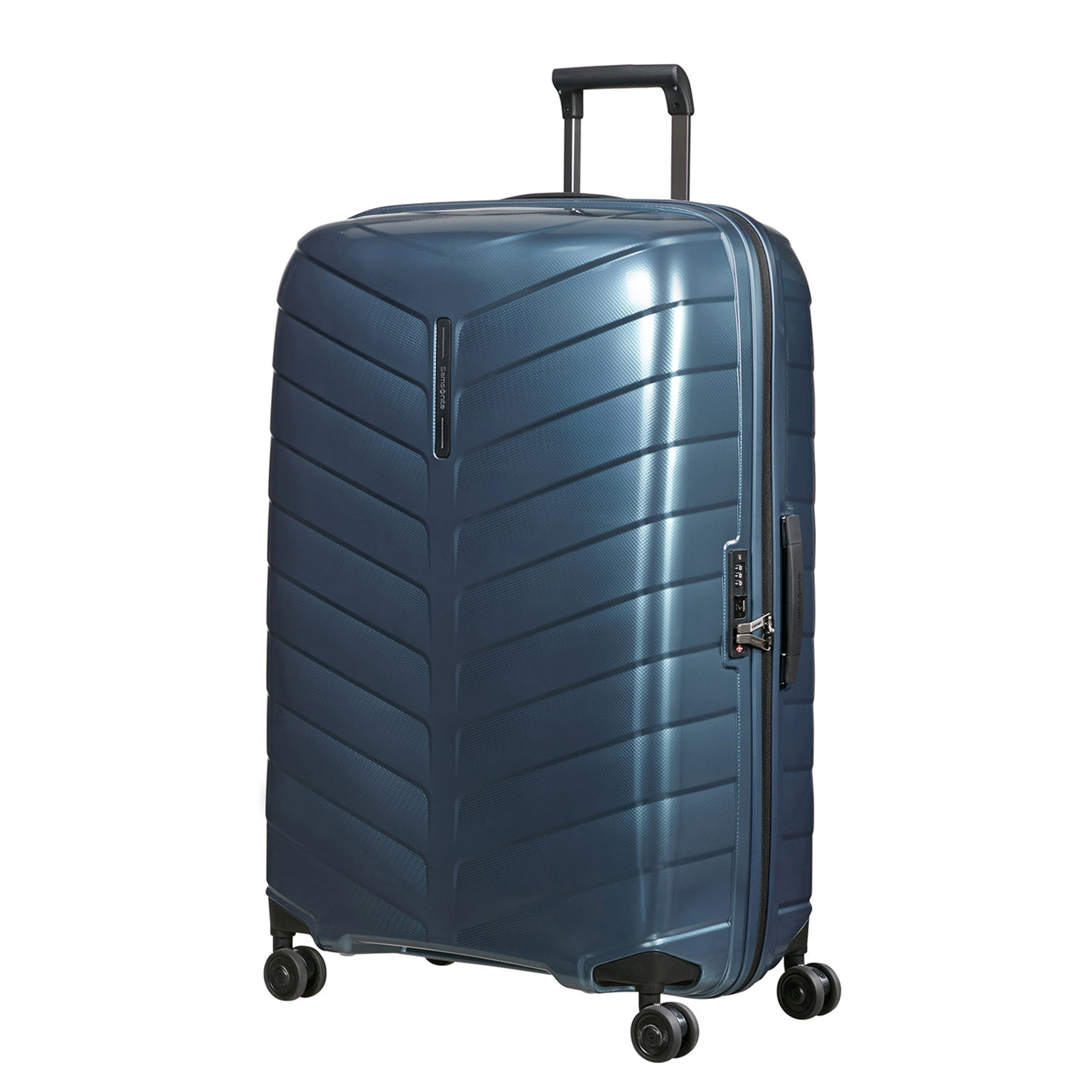Samsonite Attrix Spinner 81 stahlblaues Hartschalenetui