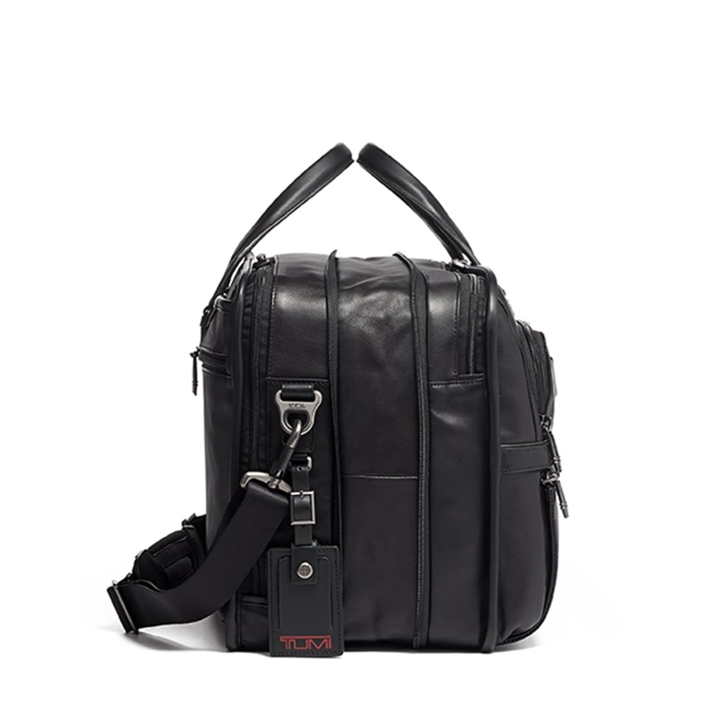 TUMI Alpha Expandable Organizer Laptop Brief Leather black
