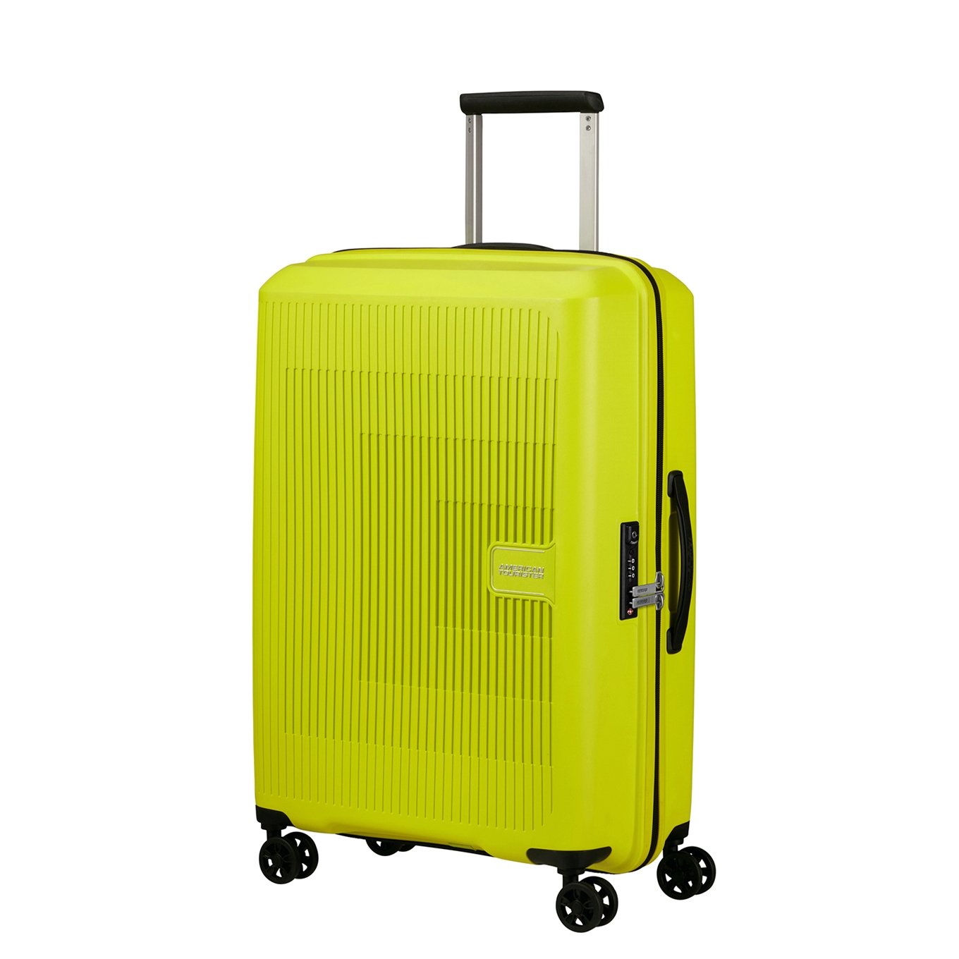 American Tourister Aerostep Spinner 67 Exp heller Limetten-Hartschalenkoffer
