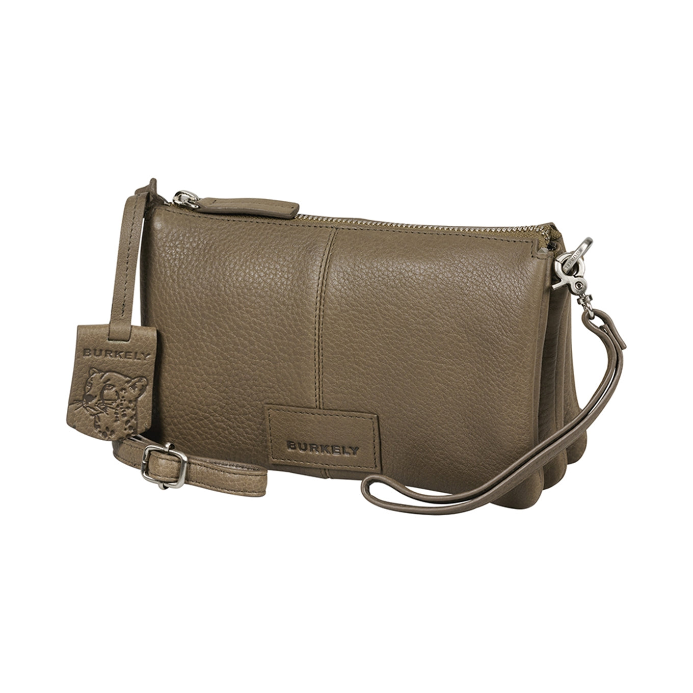 Burkely Soft Skylar Triple Pocket Zip taupe Women's bag