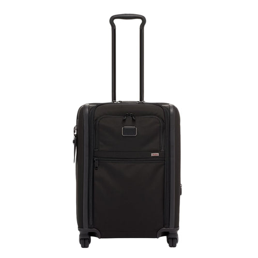 Tumi Alpha Continental Dual Access 4 Wheeled Carry-On schwarzer Weichkoffer
