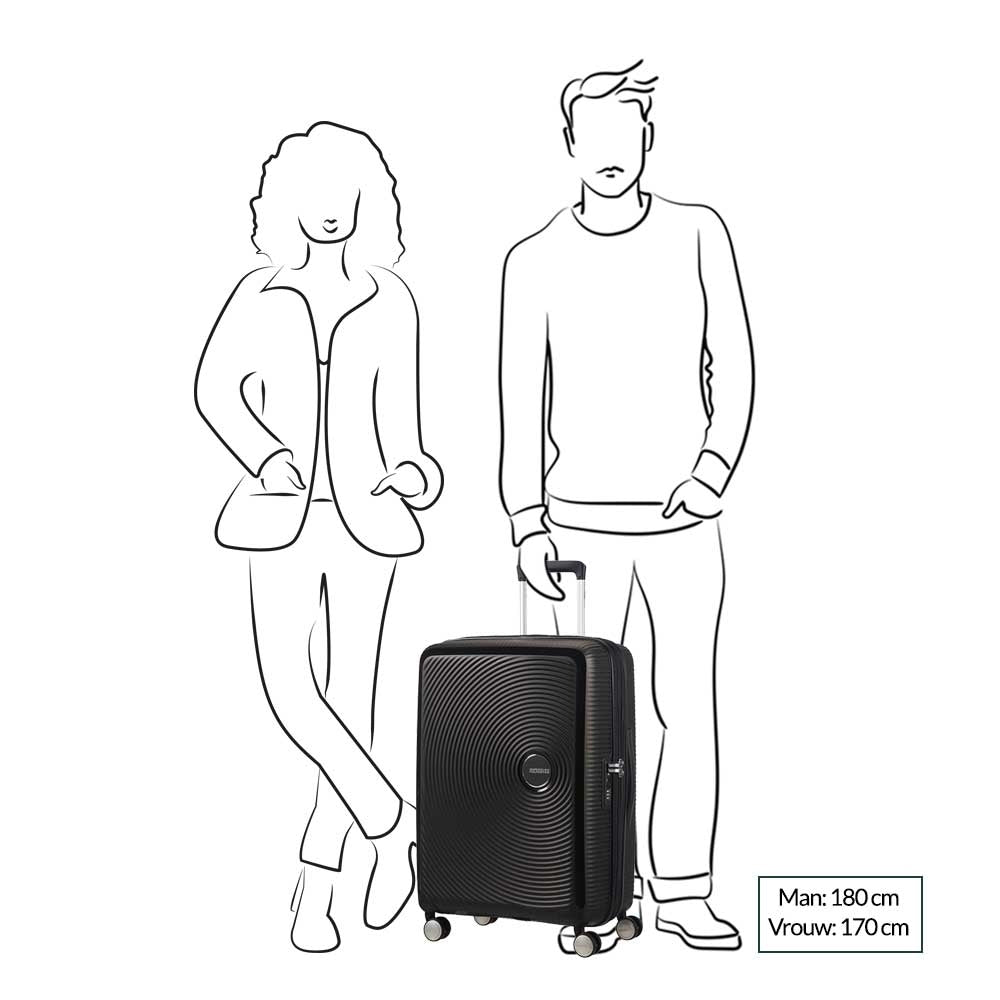 American Tourister Soundbox Spinner 67 Expandable midnight navy Hard Case