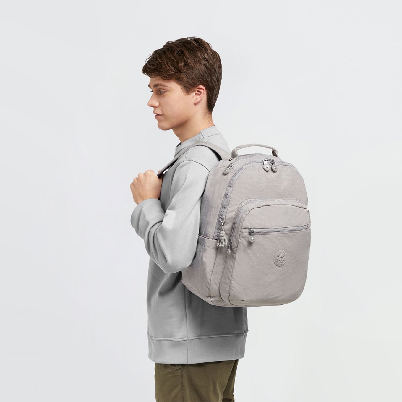 Kipling Seoul Rugzak grey gris