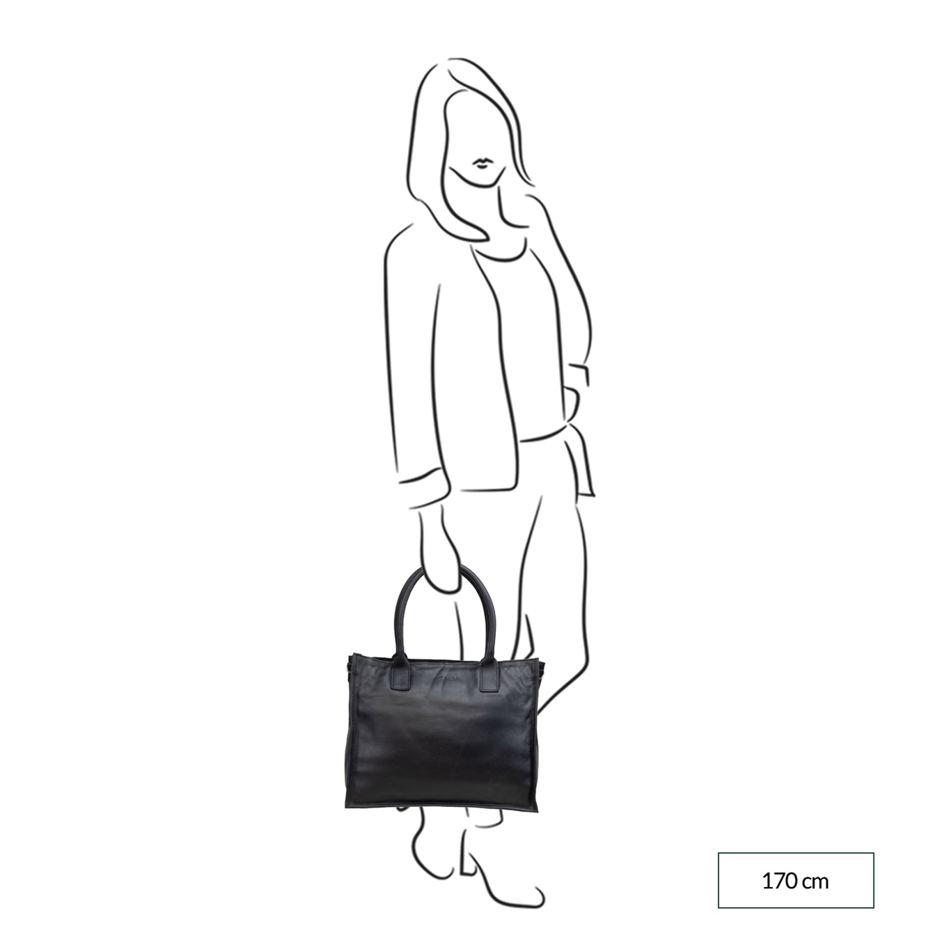 DSTRCT Preston Park A4 Arbeitstasche Laptoptasche schwarz