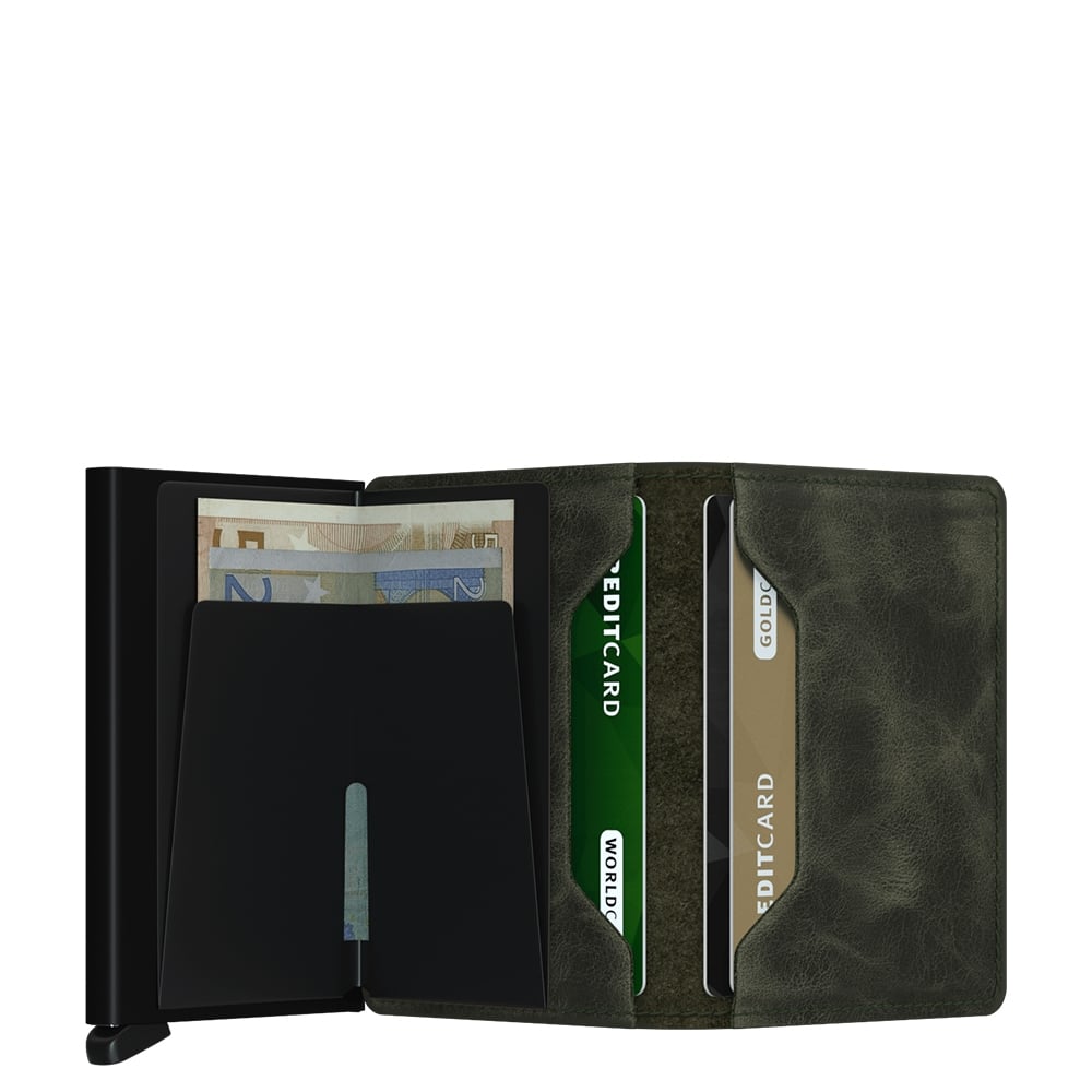 Secrid Slimwallet Portemonnee Vintage olive black