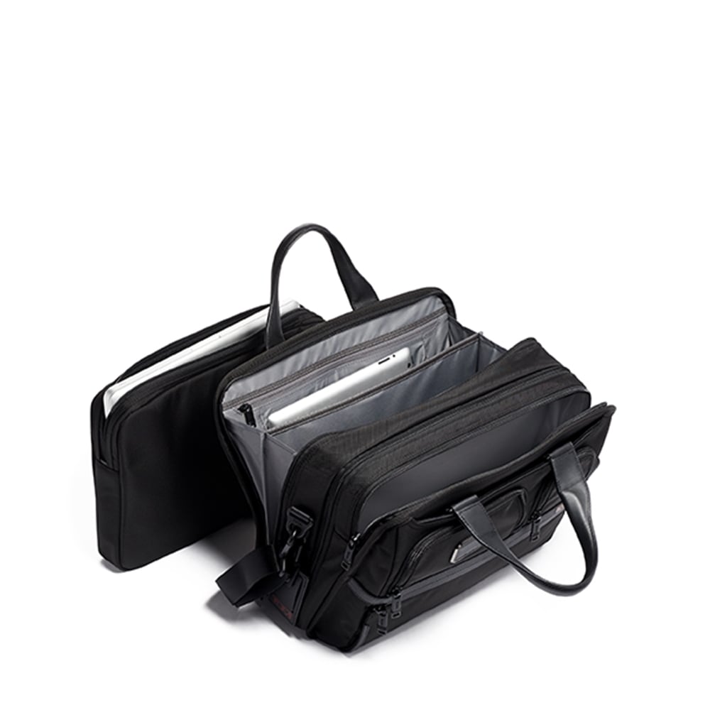 Tumi Alpha Expandable Organizer Laptop Brief black