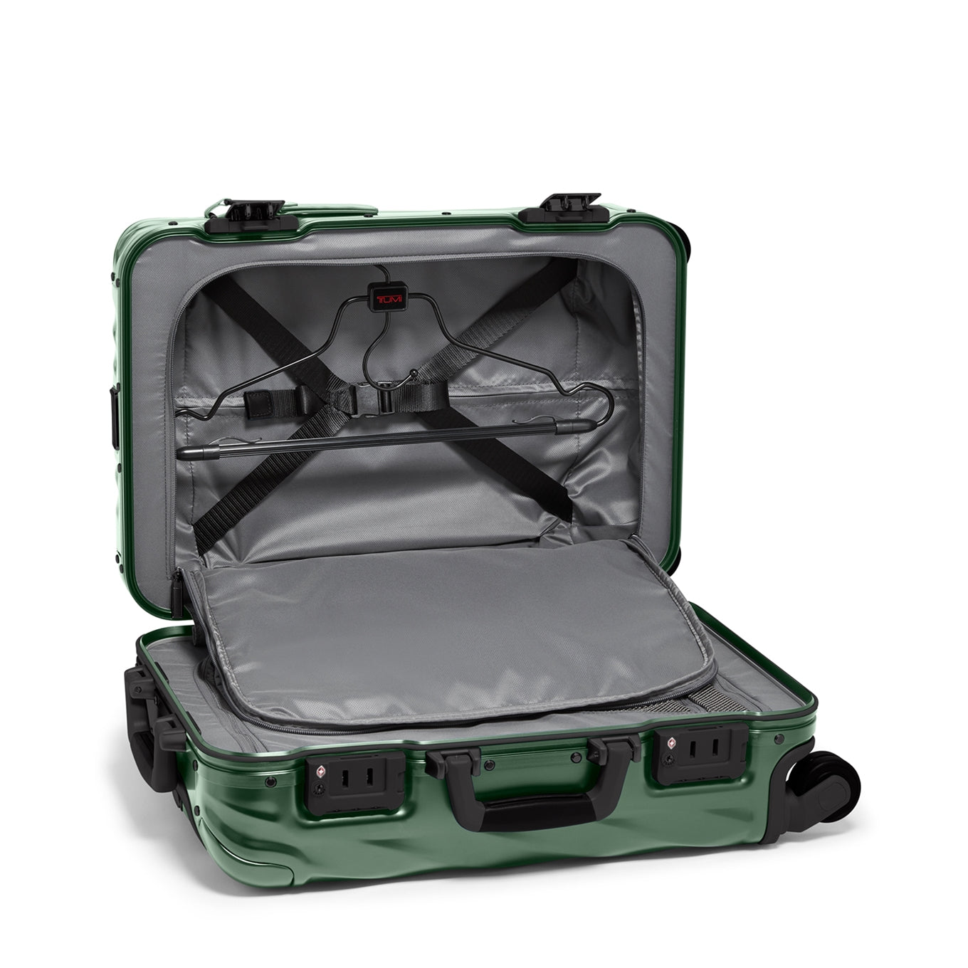 TUMI 19 Degree Aluminum International Carry-On texture forest green
