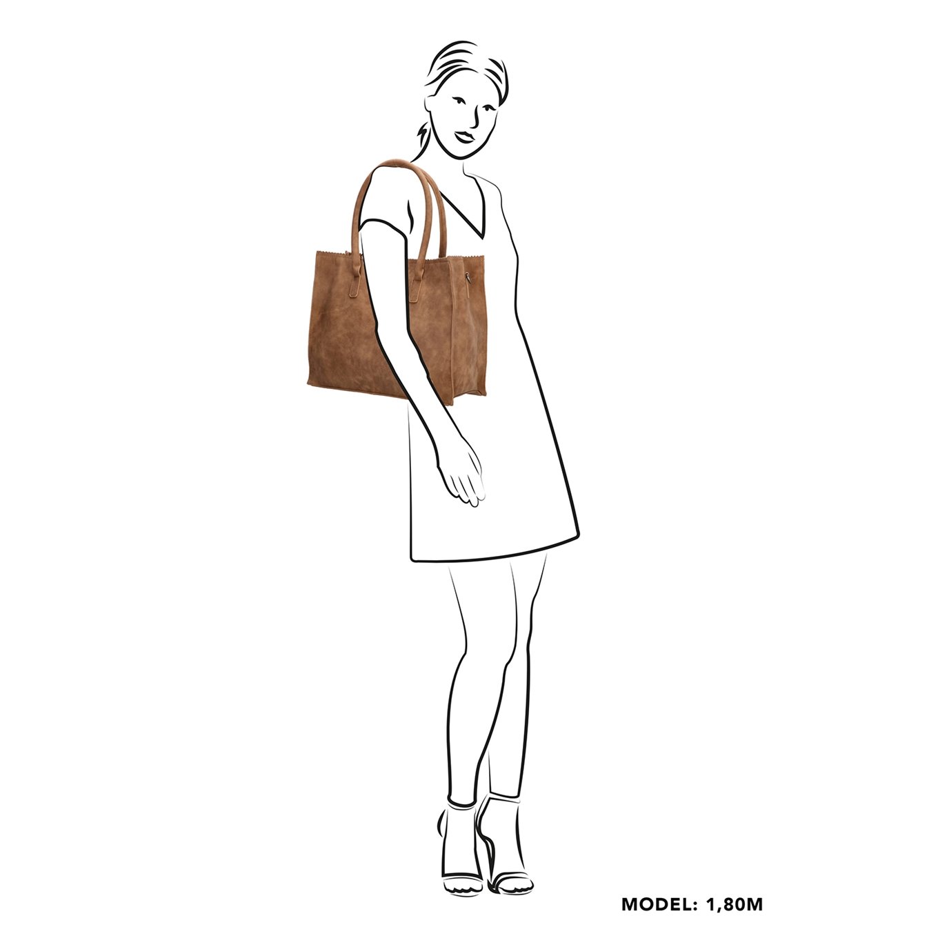 Zebra Trends Natural Bag Lisa Shopper camel Women's bag