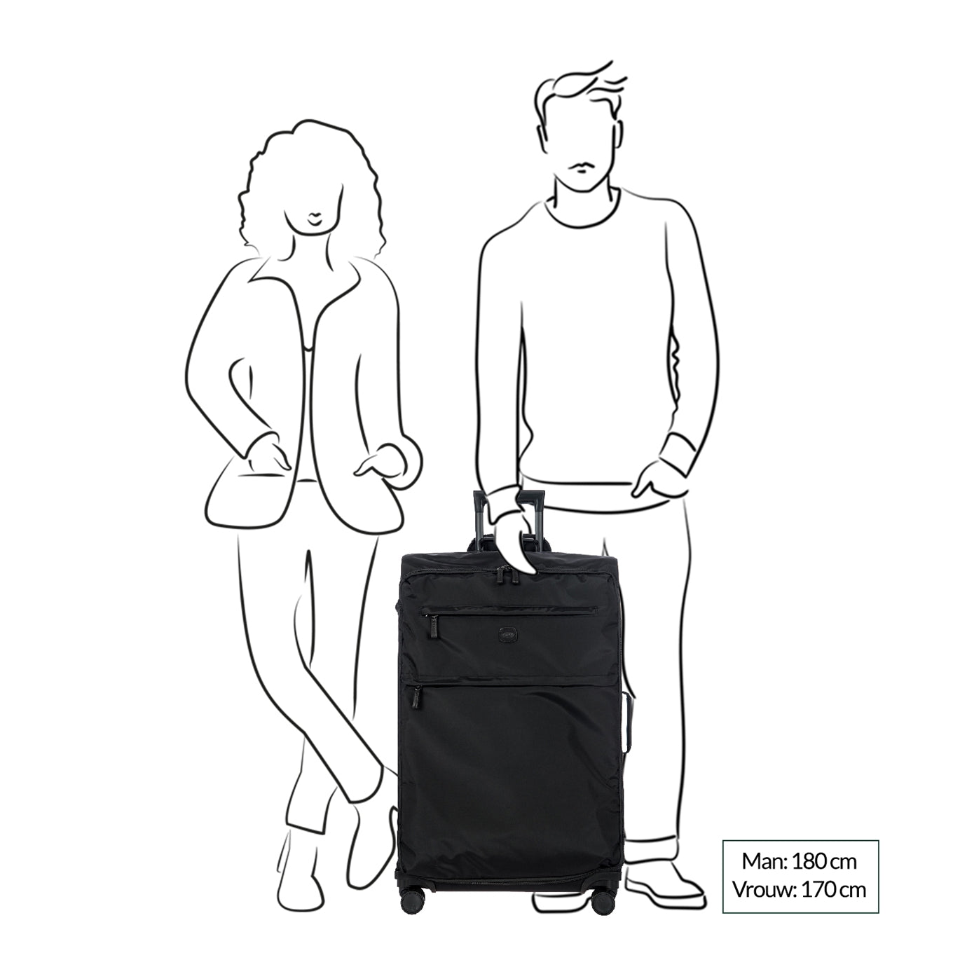 Bric's X-Travel Trolley 77 oliv Weicher Koffer