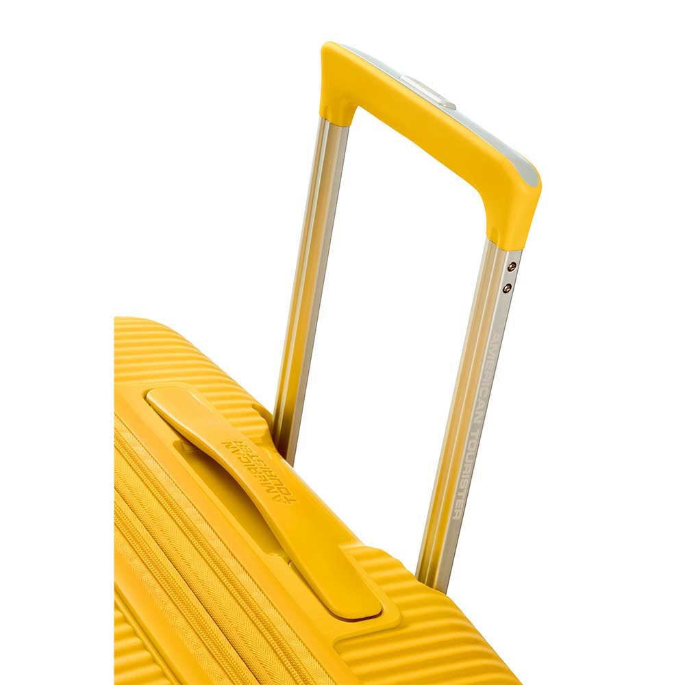 American Tourister Soundbox Spinner 55 Expandable golden yellow Hard Case