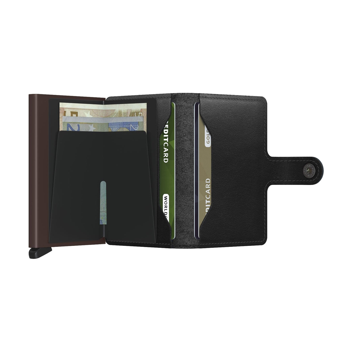 Secrid Miniwallet black brown Women's wallet