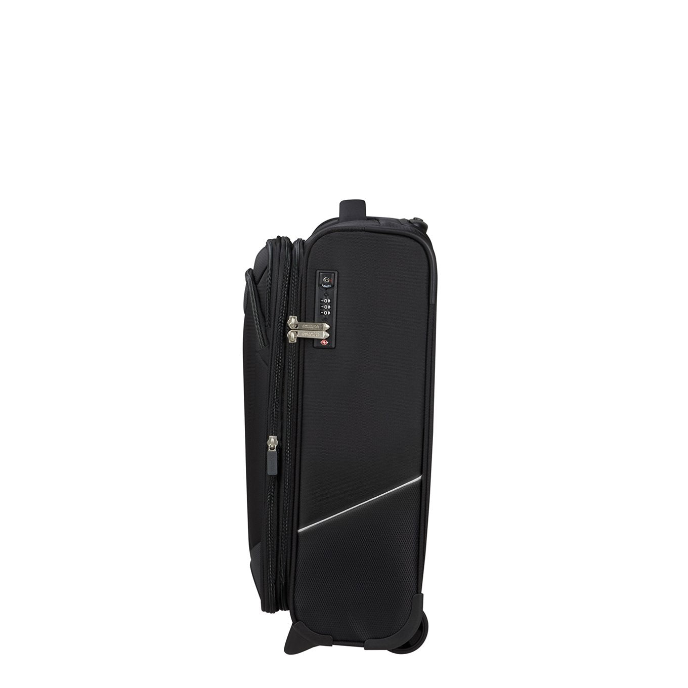 American Tourister Summerride Upright S Exp schwarzer Weichkoffer