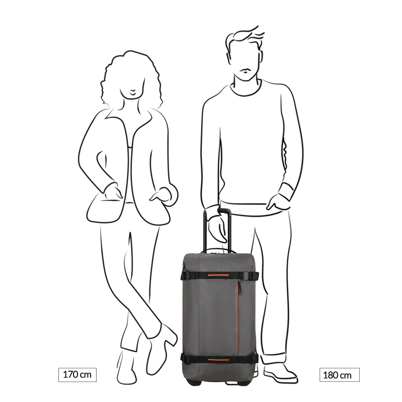 American Tourister Urban Track Duffle/Wheels M dark grey