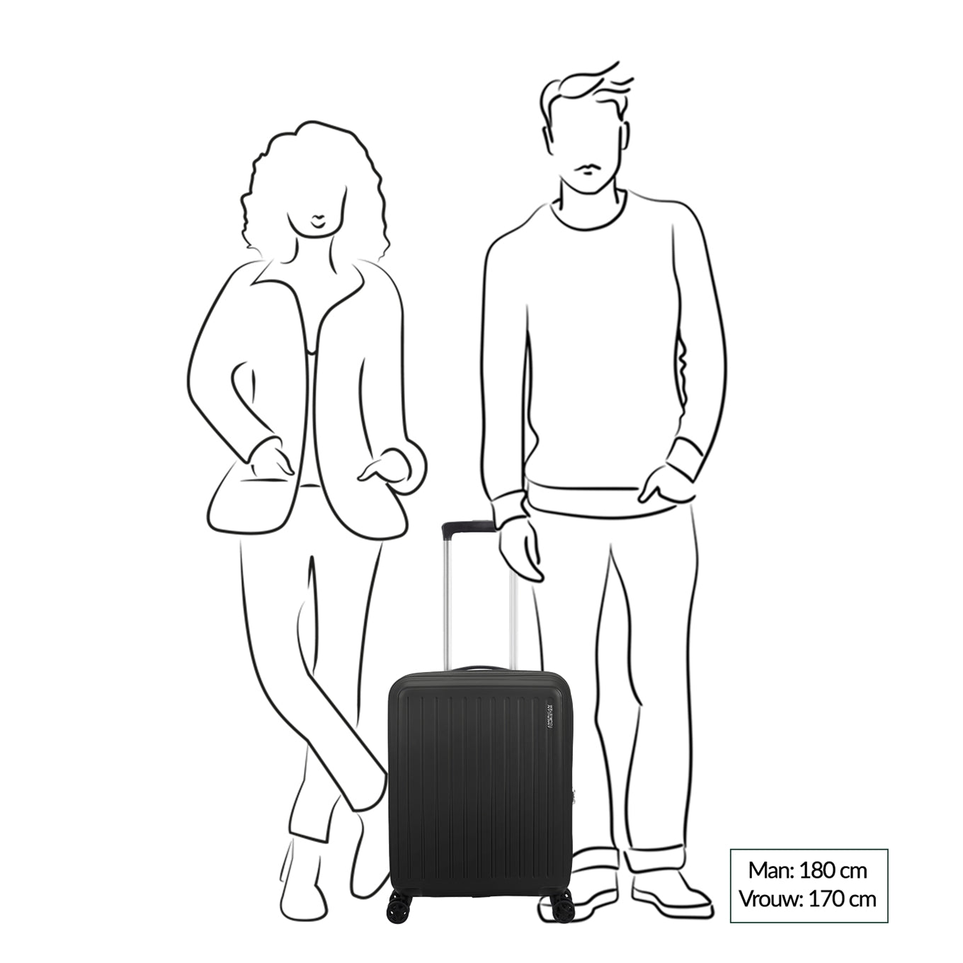 American Tourister Rejoy Spinner 55/20 TSA jadegrüner Hartschalenkoffer