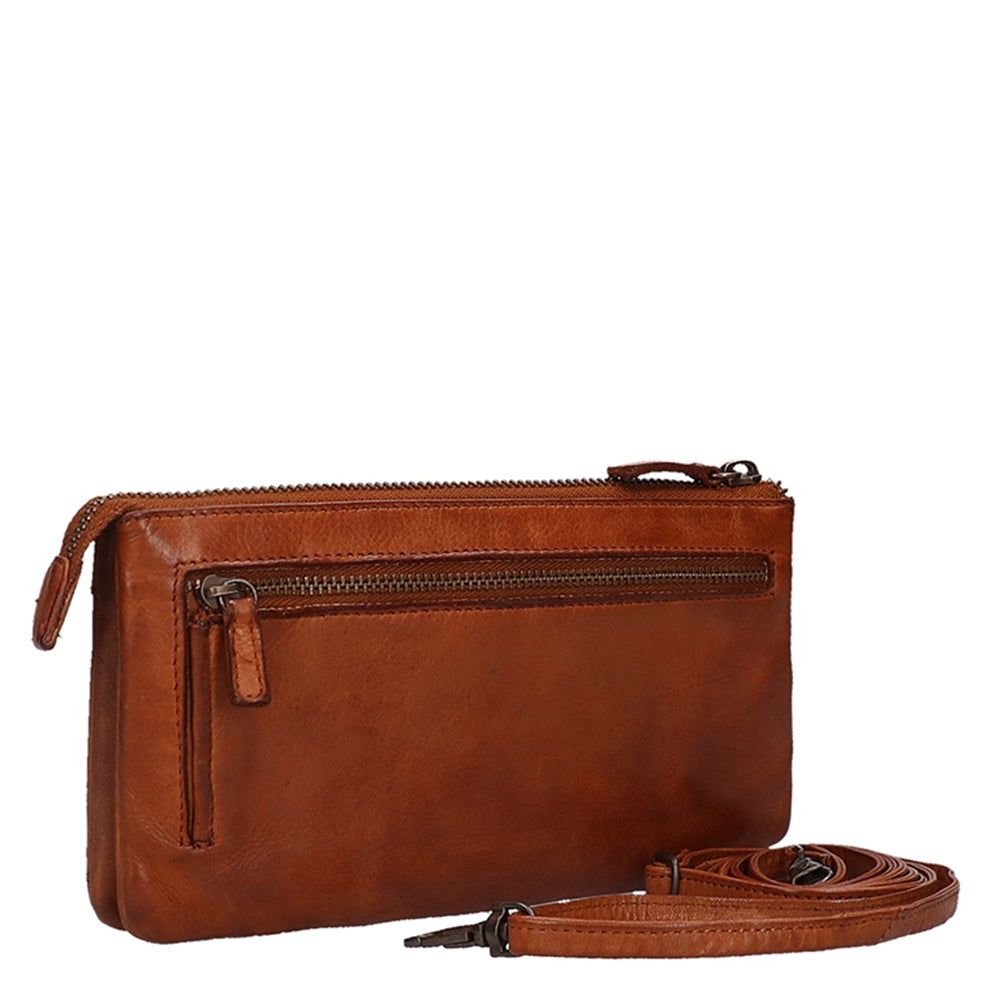 Bear Design Cow Lavato Clutch cognac