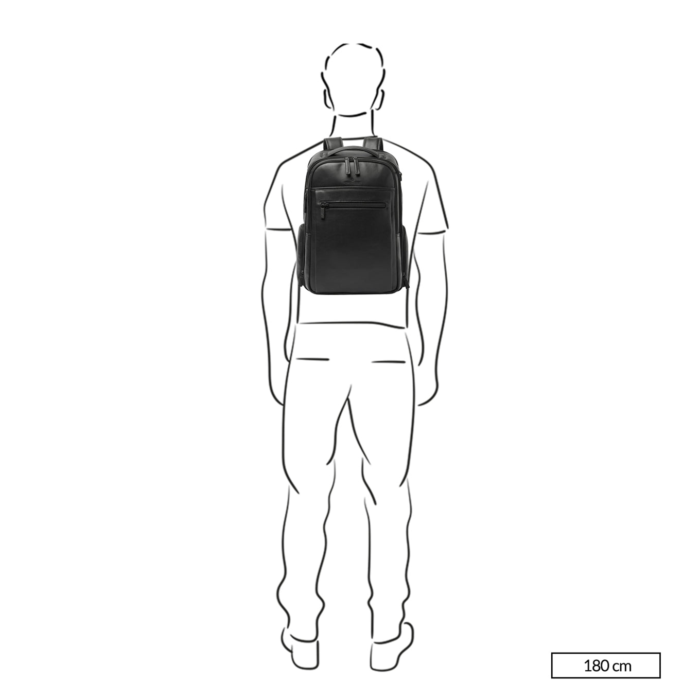 Castelijn & Beerens Nappa X Uniform Travel Backpack 15.6" black