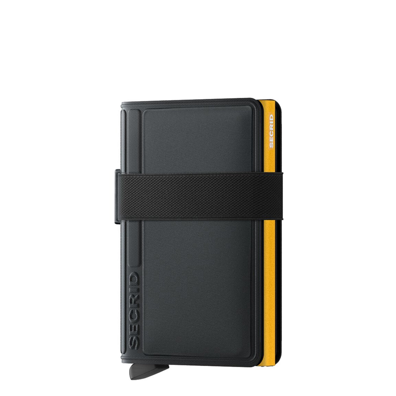 Secrid Bandwallet TPU schwarz ocker Damenbrieftasche