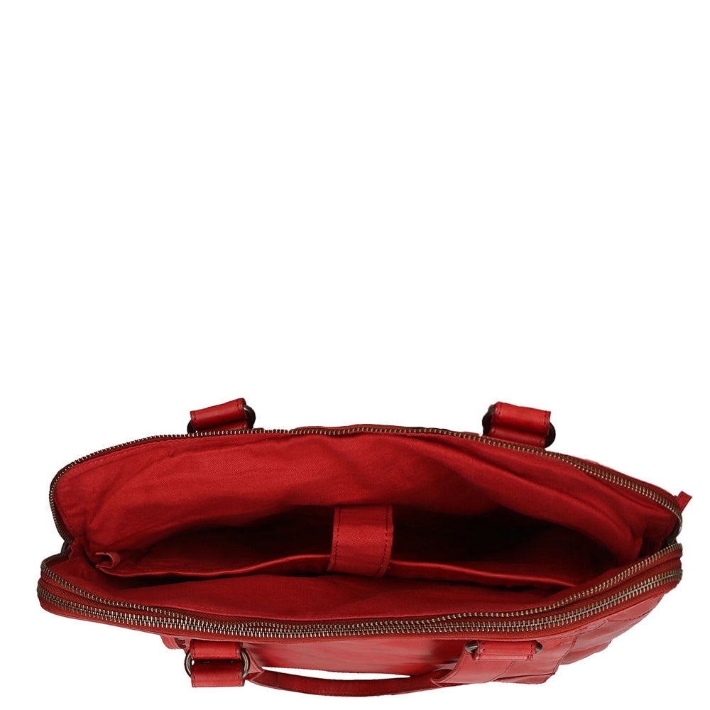 Bear Design Cow Lavato Laptopschoudertas rood