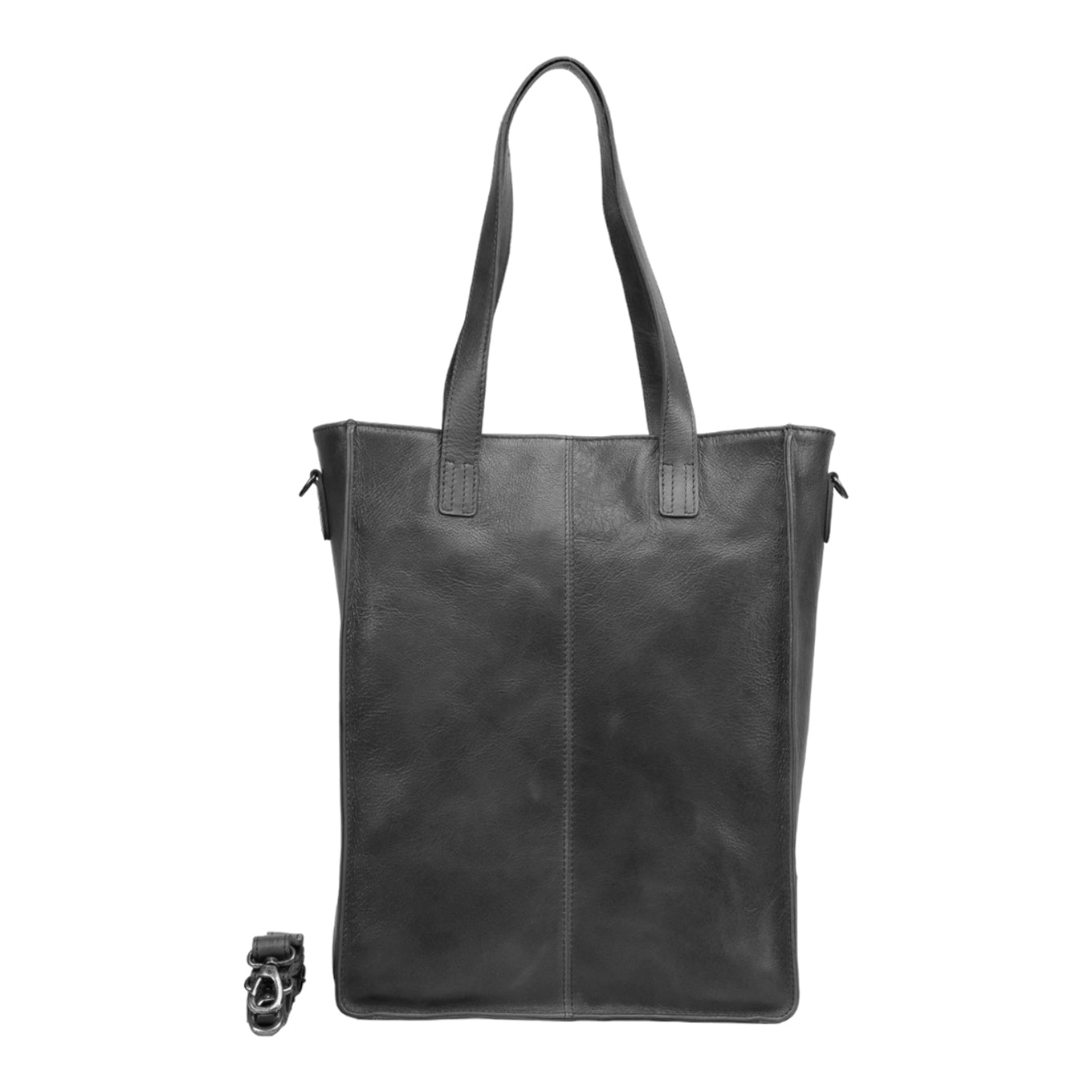 DSTRCT Raider Road Shopper Laptop Bag 15.6" Leather Black