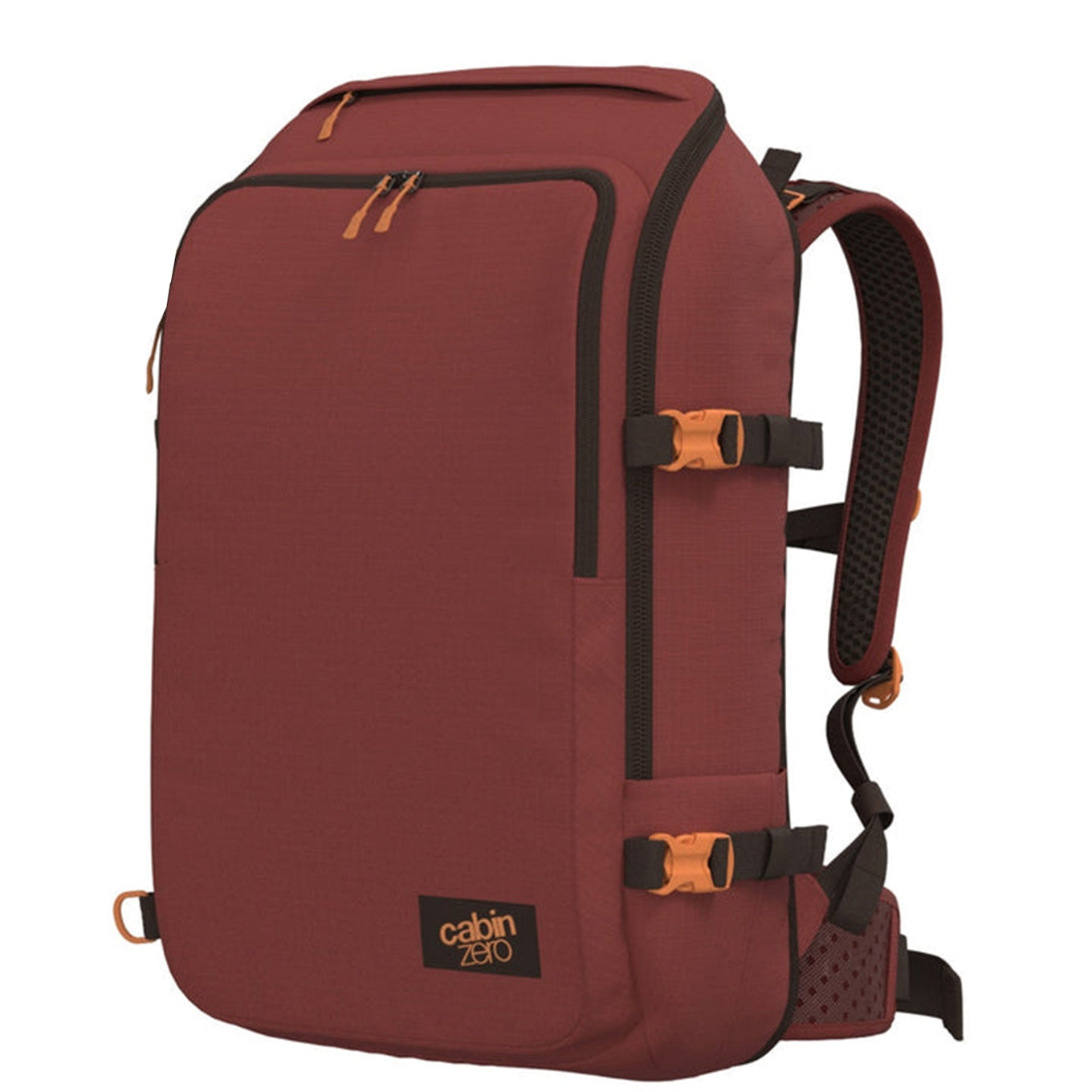CabinZero Adventure Pro 42L Cabin Backpack sangria red