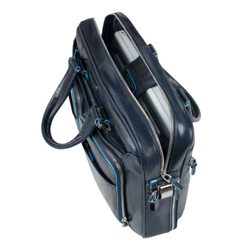 Piquadro Blue Square Organisierte Laptop- und iPad-Hülle nachtblau