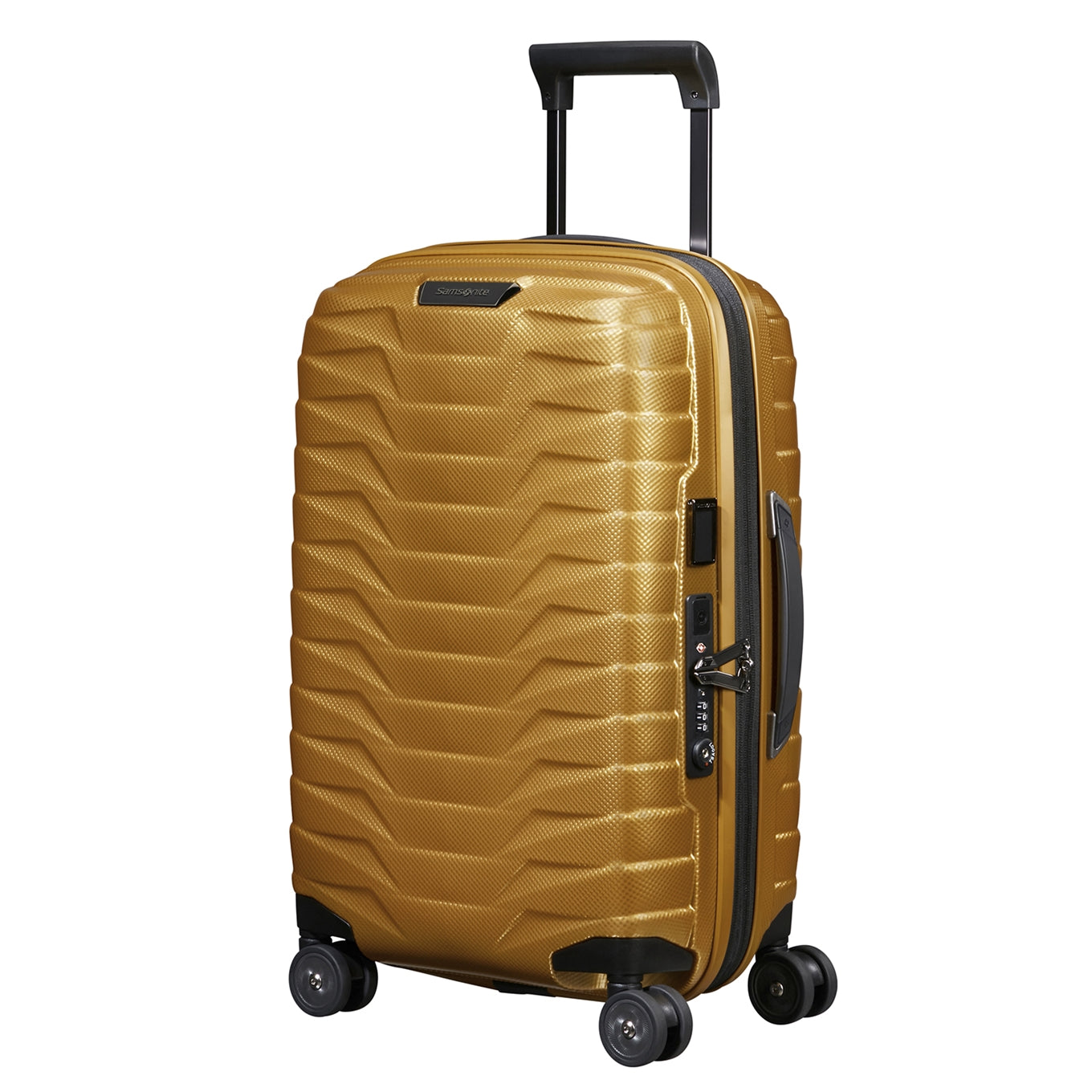 Samsonite Proxis Spinner 55/35 erweiterbares honiggoldenes Hartschalenetui