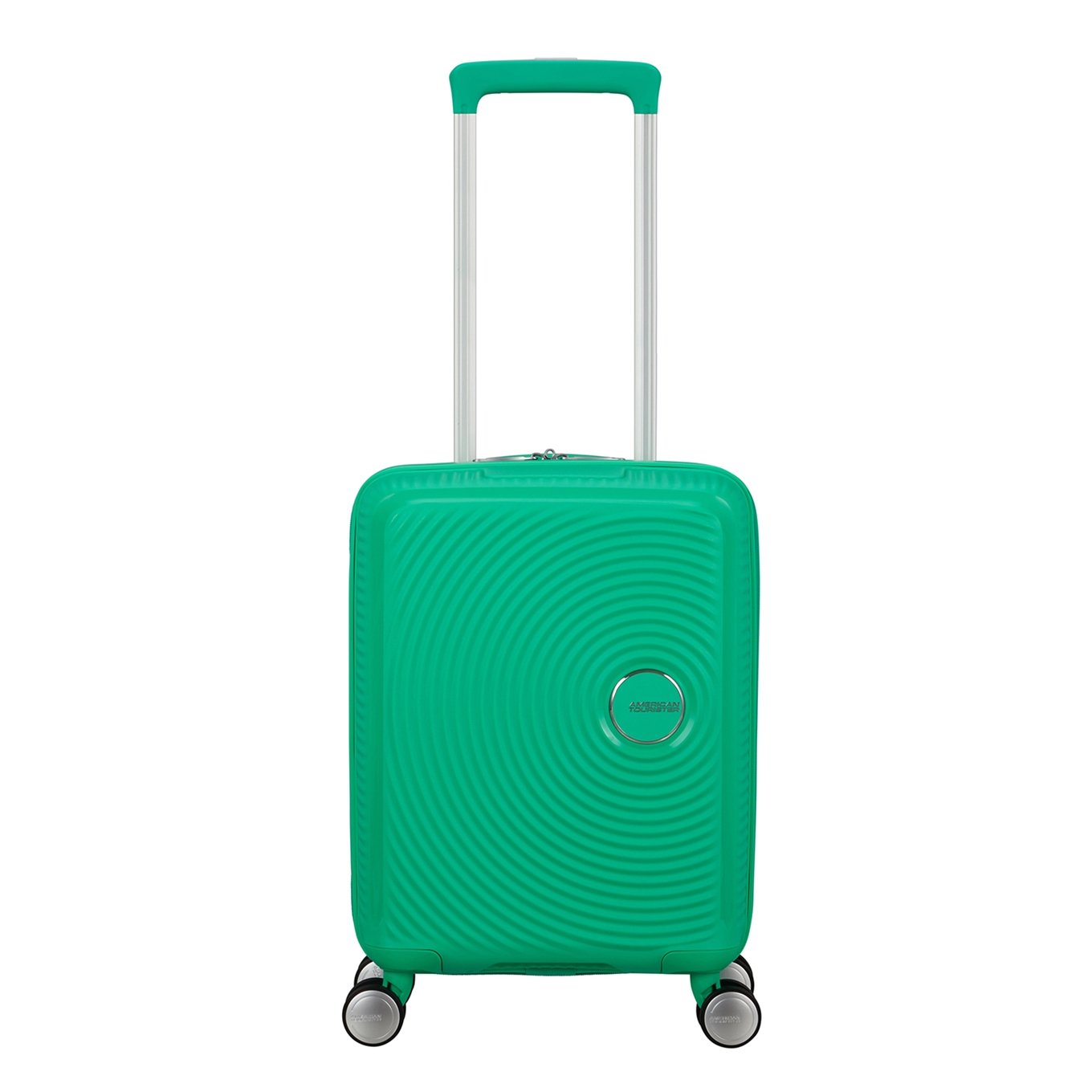 American Tourister Soundbox Mini Spinner 47 leuchtend grünes Hartschalenetui