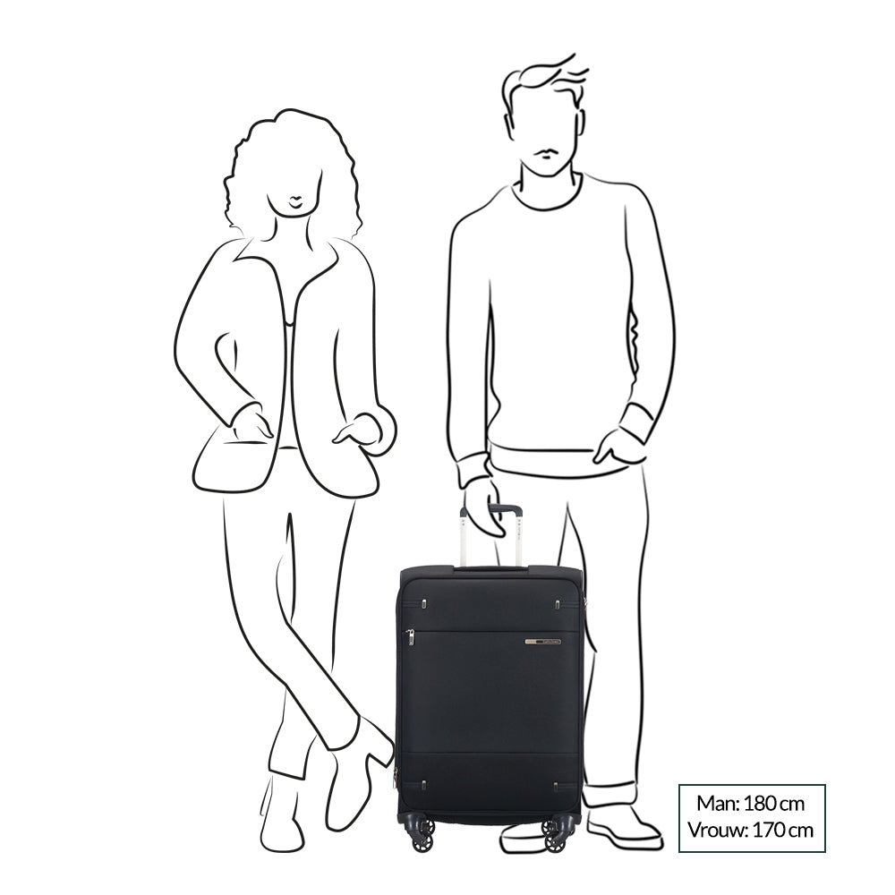 Samsonite Base Boost Spinner 66 Expandable navy blue