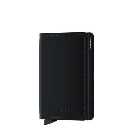 Secrid Slimwallet Wallet Mattschwarze Damenbrieftasche