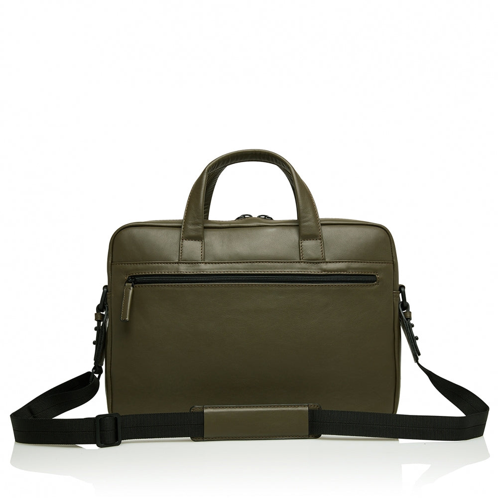 Castelijn & Beerens Nappa X Echo Laptop / Tablet Tas 15.6'' dark millitary