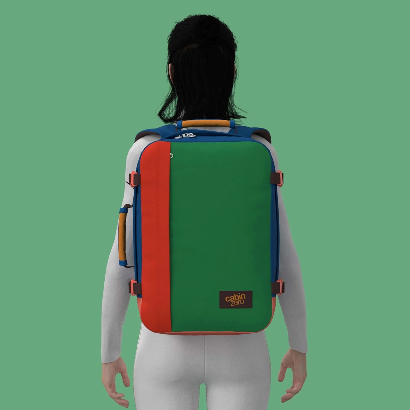 CabinZero Classic 36L Ultra Light Cabin Bag Wochenendtasche mit tropischen Blöcken