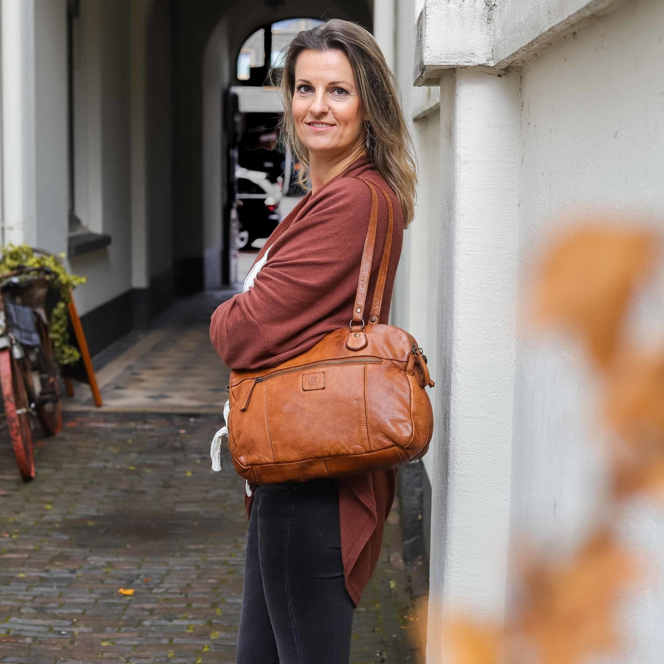 Bear Design Lieke Schoudertas cognac