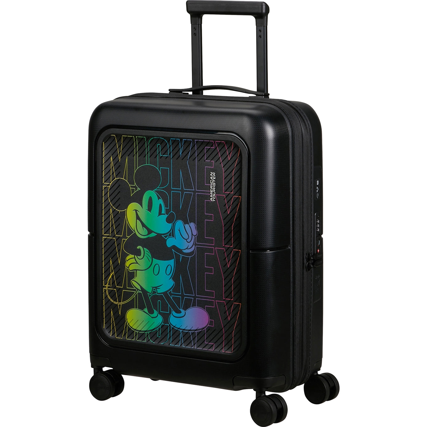 American Tourister Dashpop Disney Spinner 55/20 Exp TSA mickey neon gradient