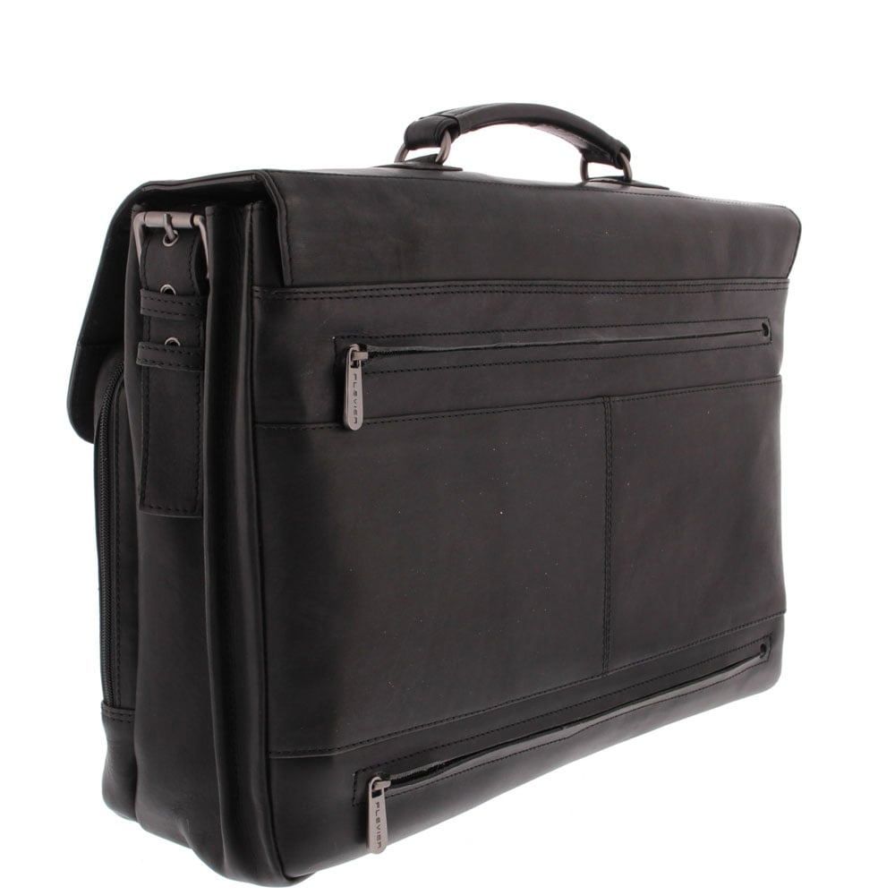 Plevier Navigator Decca Aktentasche 2 Fächer 17,3" schwarz