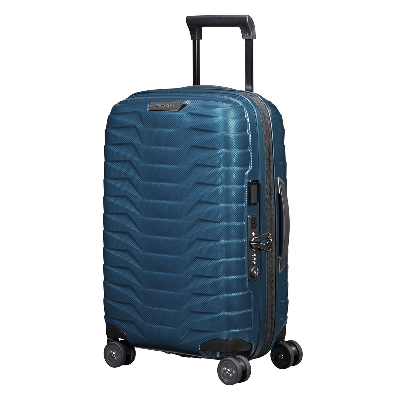Samsonite Proxis Spinner 55/35 Expandable petrol blue Hard Case