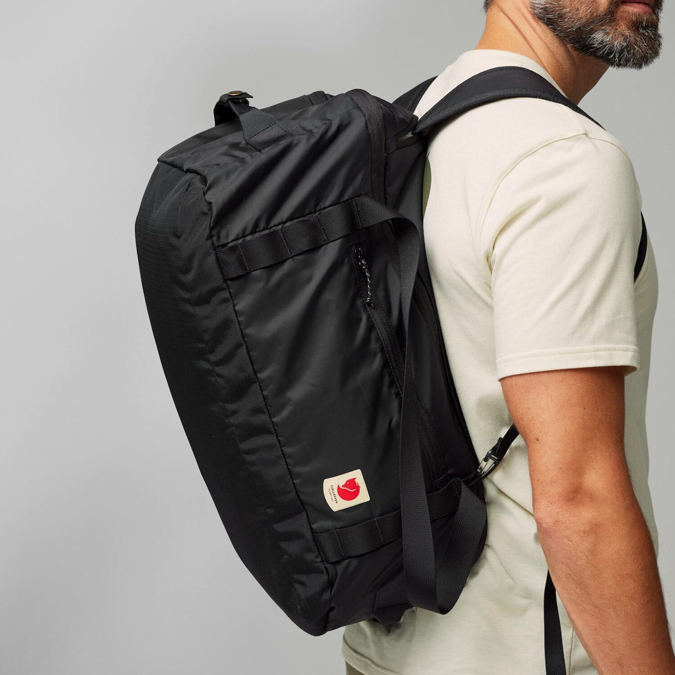 Fjallraven High Coast Duffel 36 schwarze Wochenendtasche