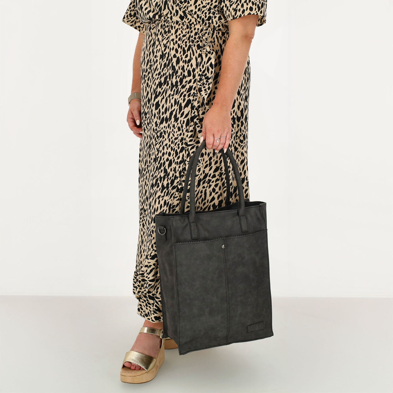 Zebra Trends Cynthia Shopper black