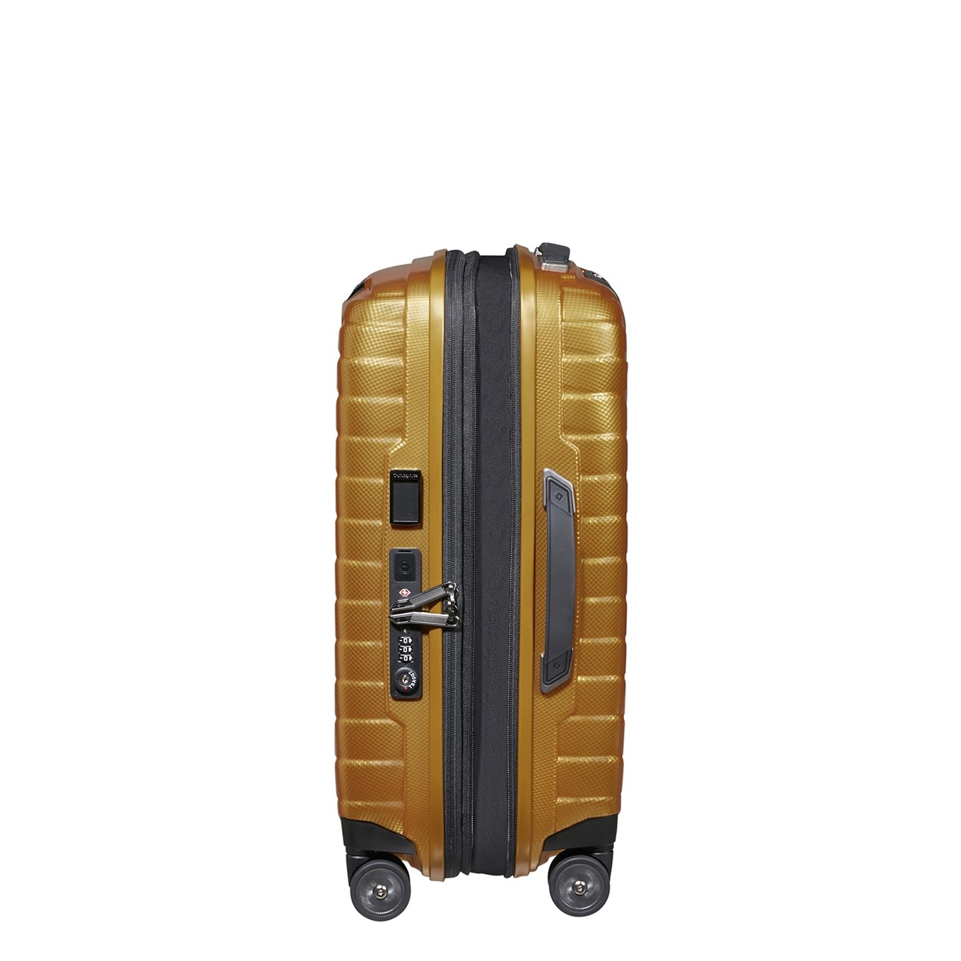 Samsonite Proxis Spinner 55/35 erweiterbares honiggoldenes Hartschalenetui