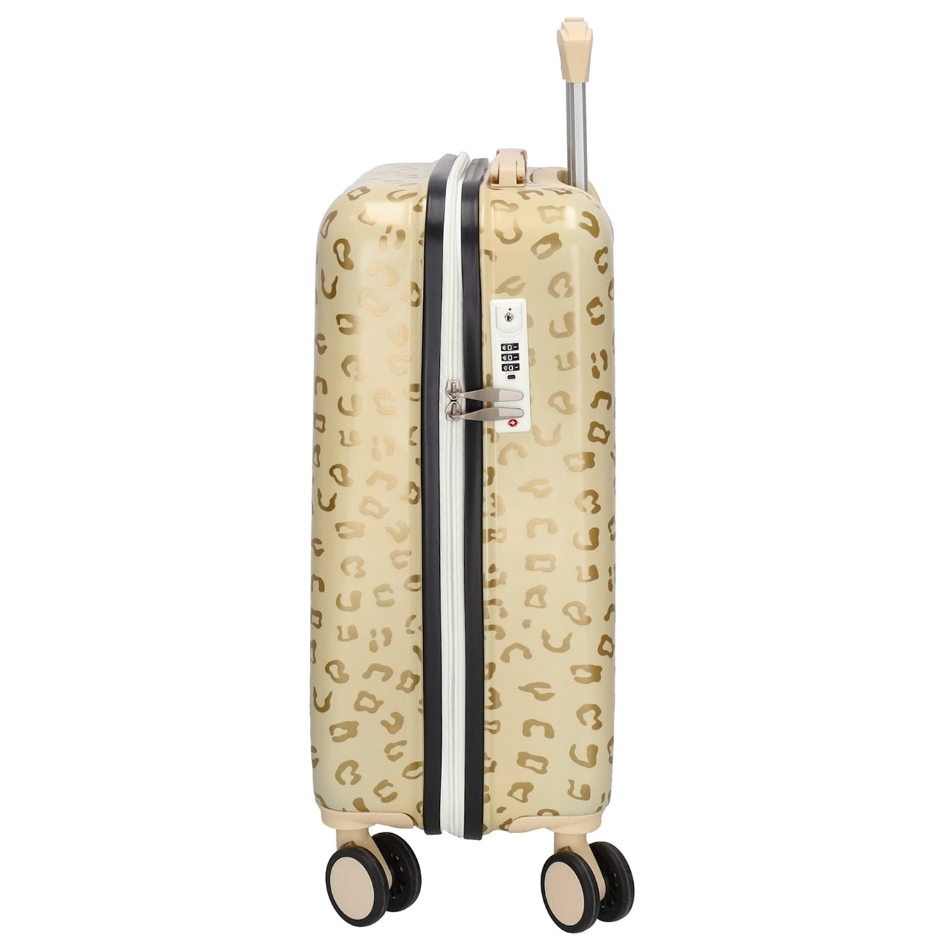 Zebra Trends Animal Travel Cabin Trolley panther gold Hard Suitcase