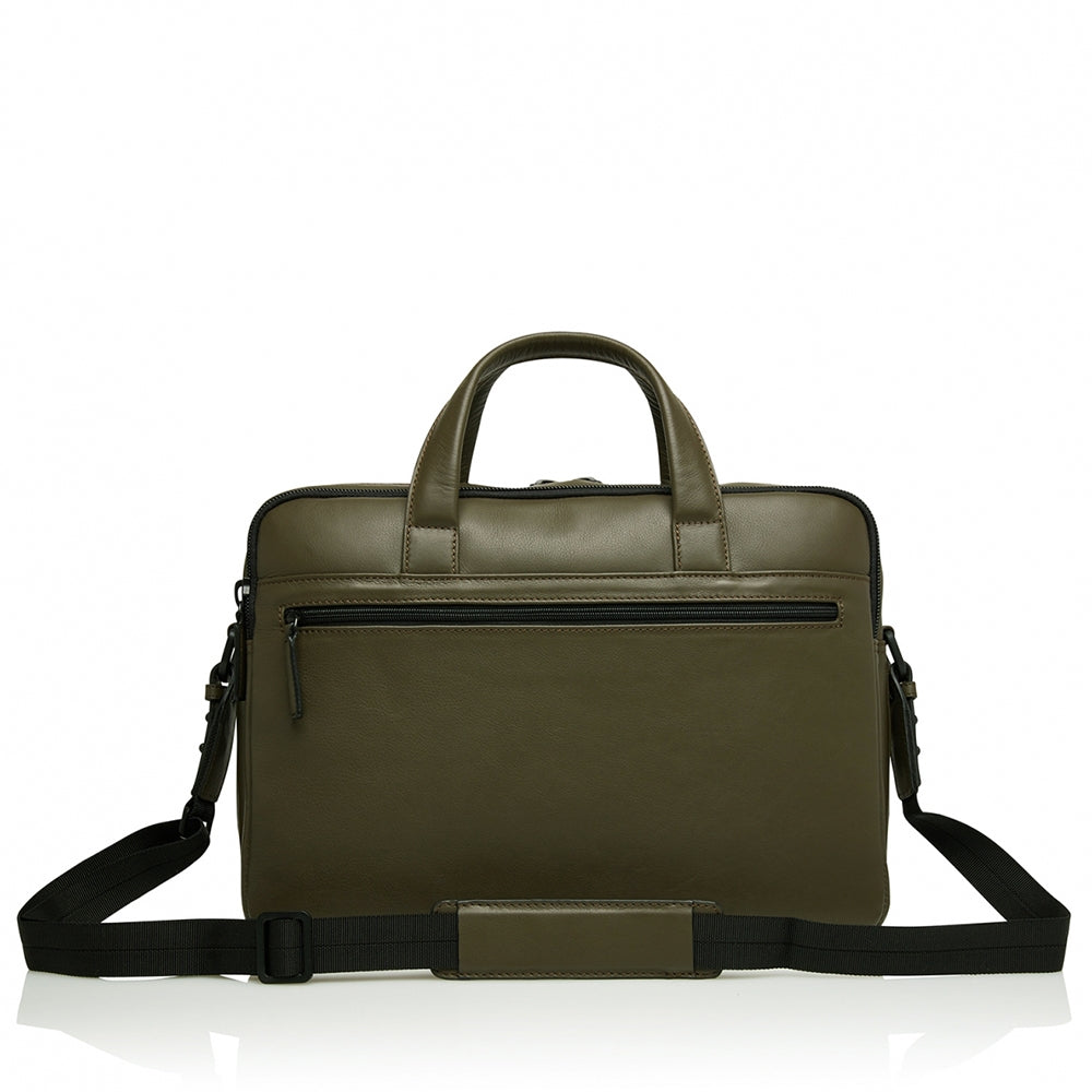 Castelijn & Beerens Nappa X Charlie Laptop / Tablet Tas 15.6'' dark millitary
