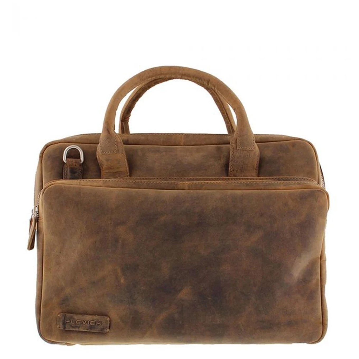 Plevier Retro Galileo Laptop Bag 3 compartments 15.6" brown