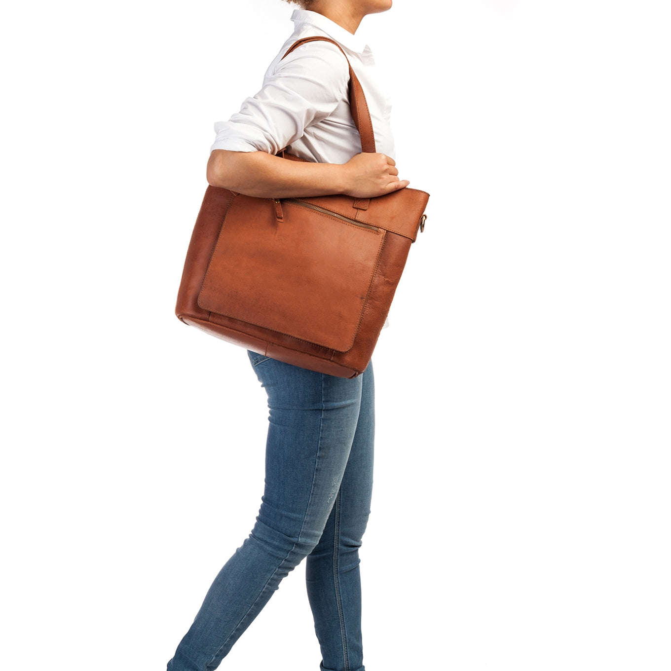 Burkely Vintage Jade Laptopshopper 14" cognac