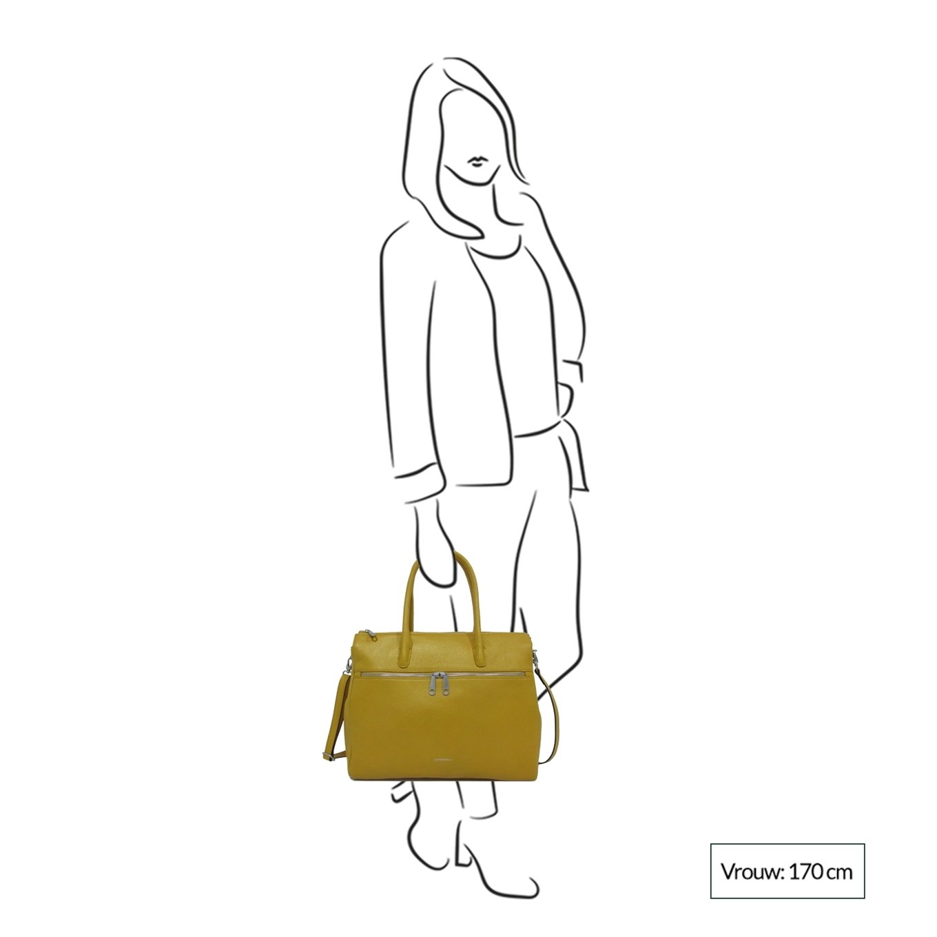 Gigi Fratelli Romance Lady businessbag 15" orange