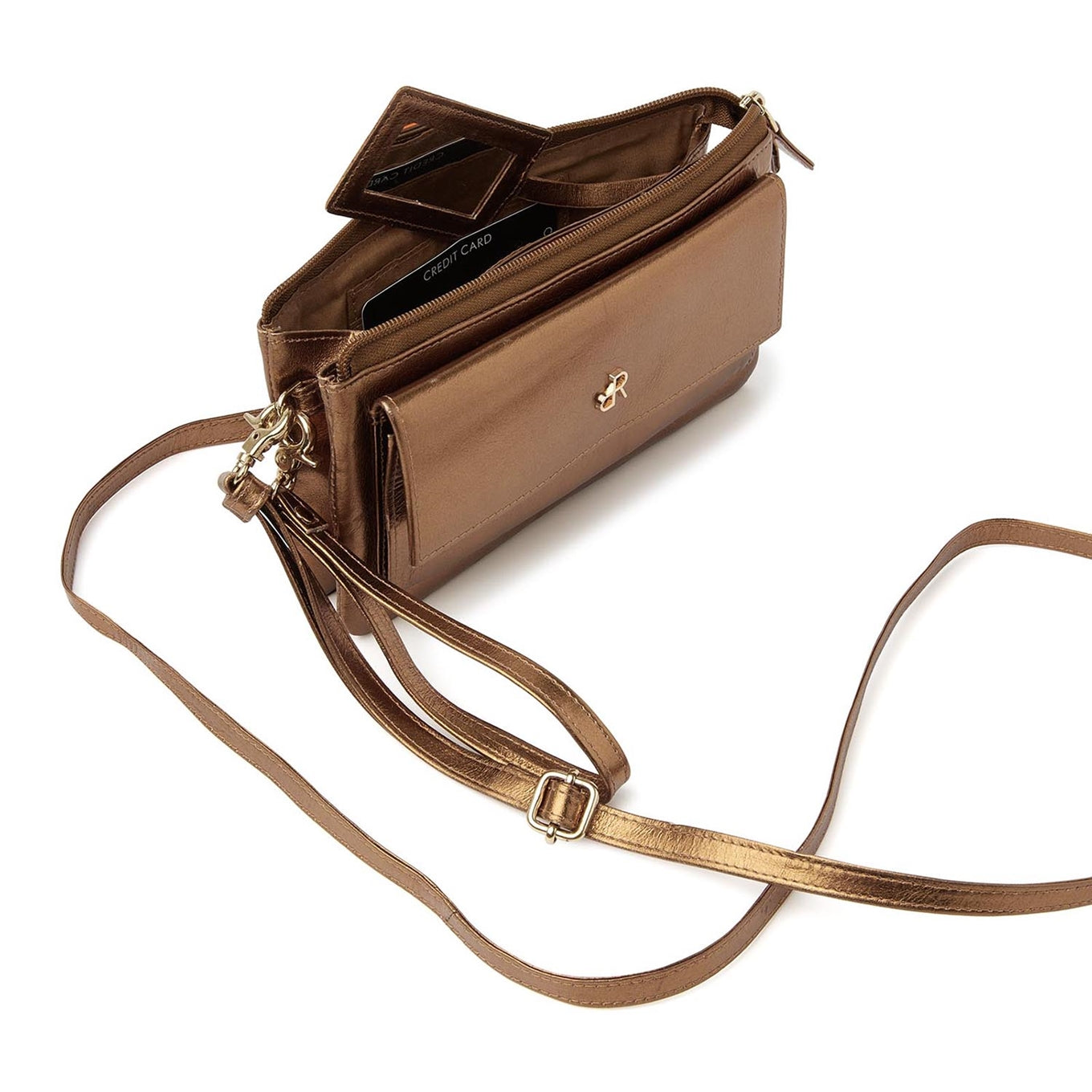 dR Amsterdam Metallics Shoulderbag - Clutch I gold