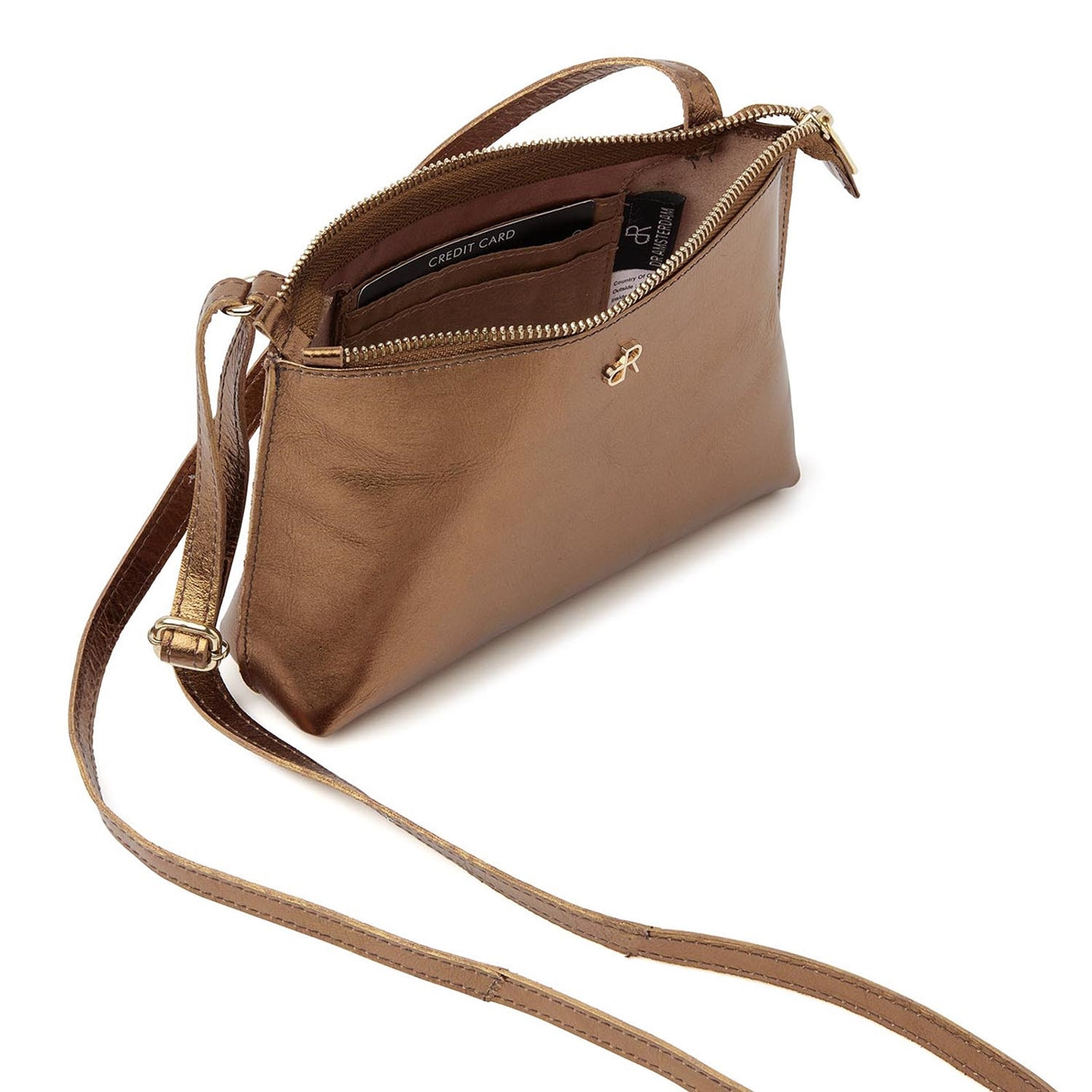 dR Amsterdam Metallics Shoulderbag gold