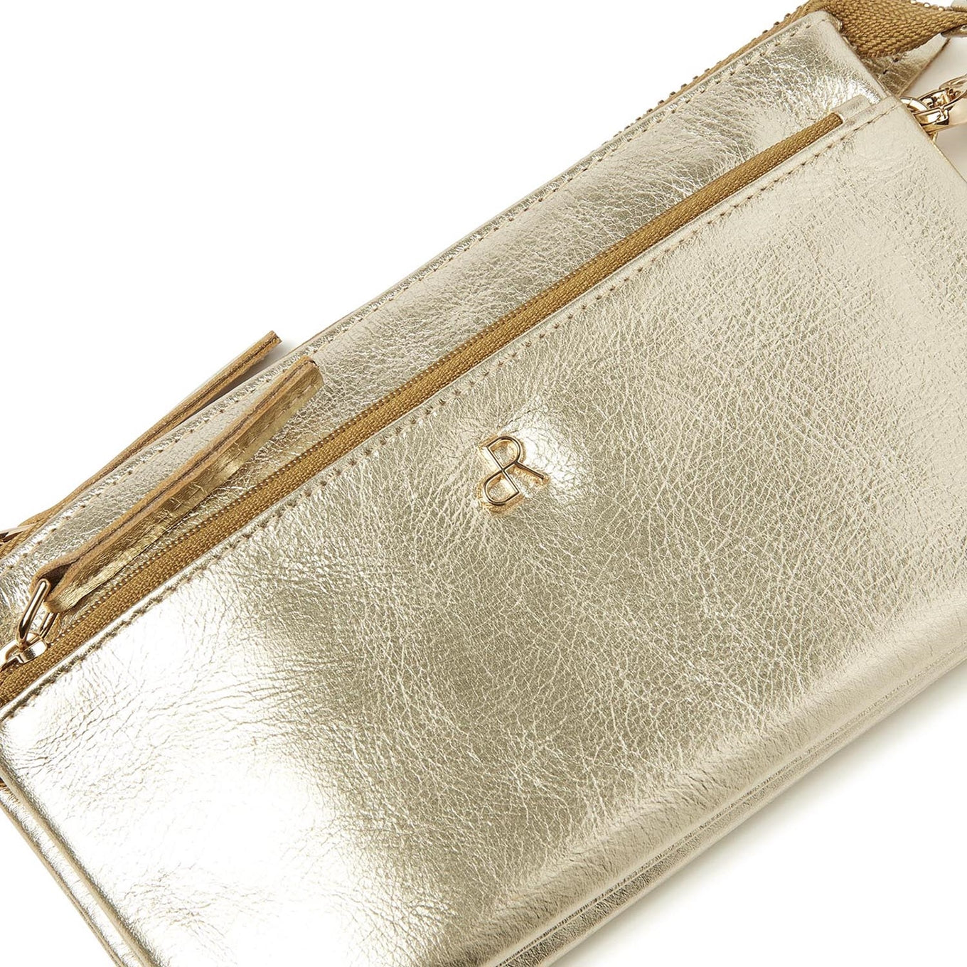 dR Amsterdam Metallics Shoulderbag/Clutch 743731 light gold