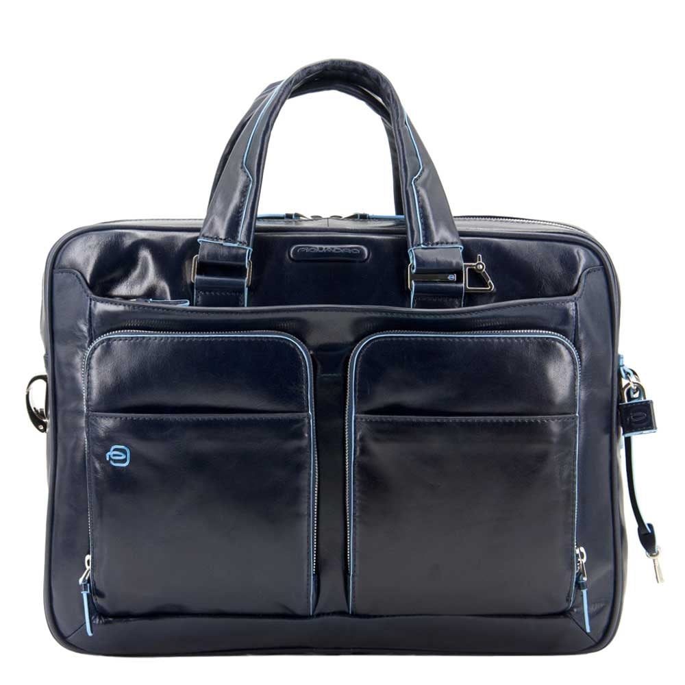 Piquadro Blue Square Organisierte Laptop- und iPad-Hülle nachtblau
