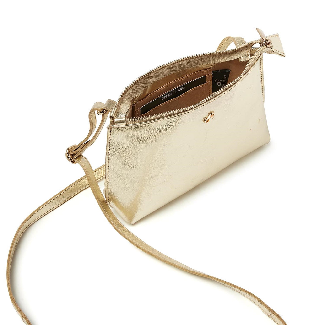 dR Amsterdam Metallics Shoulderbag light gold