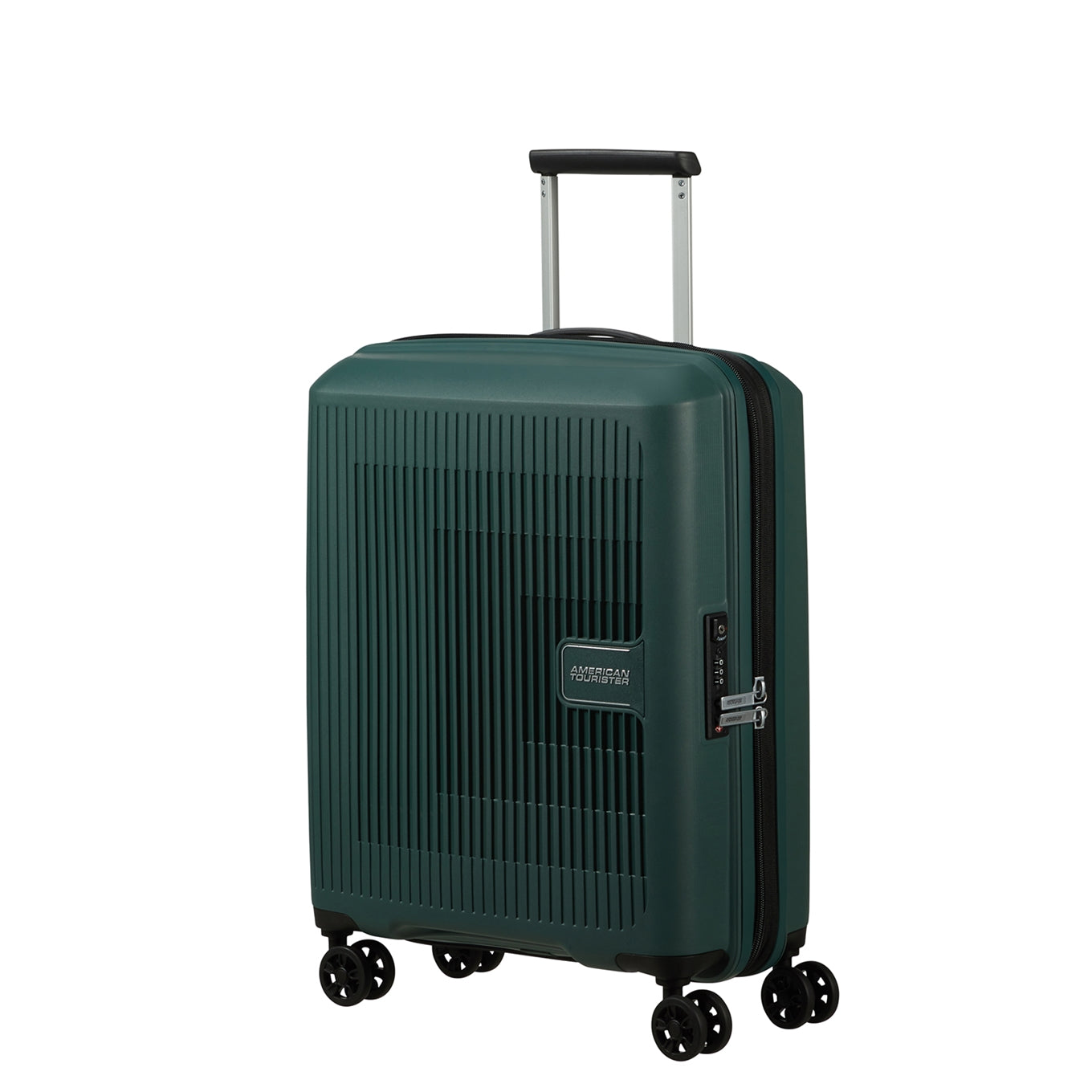 American Tourister Aerostep Spinner 55 Exp dunkler Wald Hartschalenkoffer