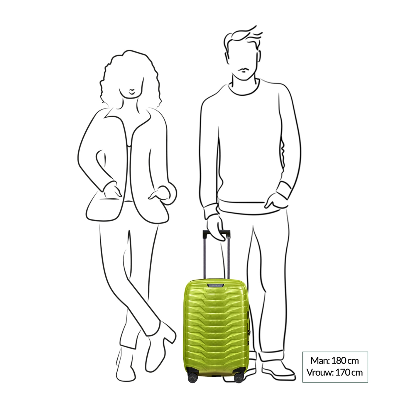 Samsonite Proxis Spinner 55/35 Expandable lime